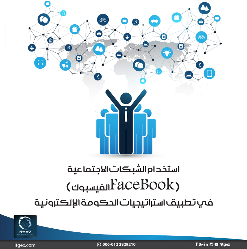 دورة استخدام الشبكات الاجتماعية (الفيسبوكFaceBook ) في تطبيق استراتيجيات الحكومة الإلكترونية